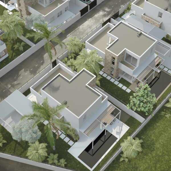 DENIA - GATED COMMUNITY OF 5 HOUSES, 202 M2 EACH